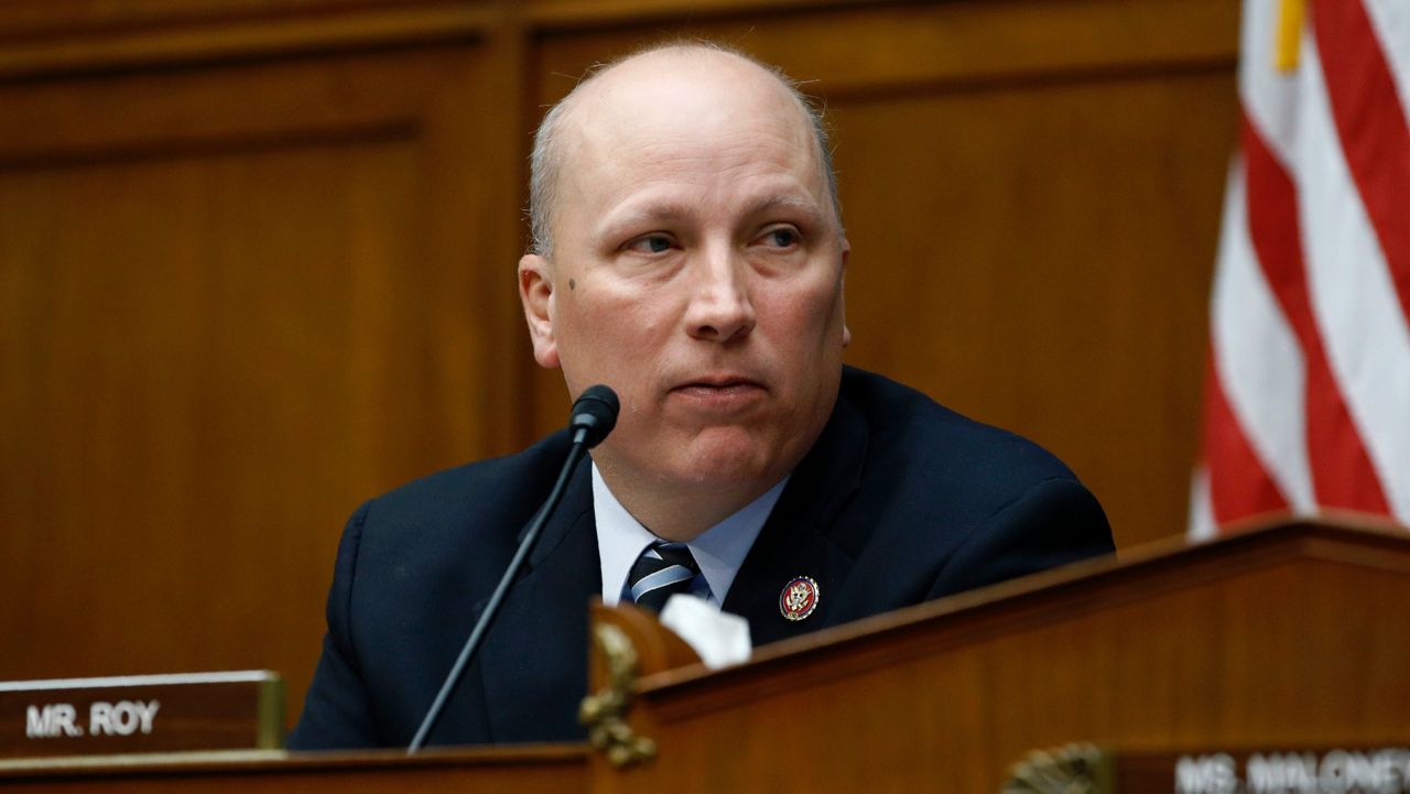 In this March 11, 2020 file photo, Rep. Chip Roy, R-Texas, speaks during a hearing on Capitol Hill in Washington. (AP Photo/Patrick Semansky File)