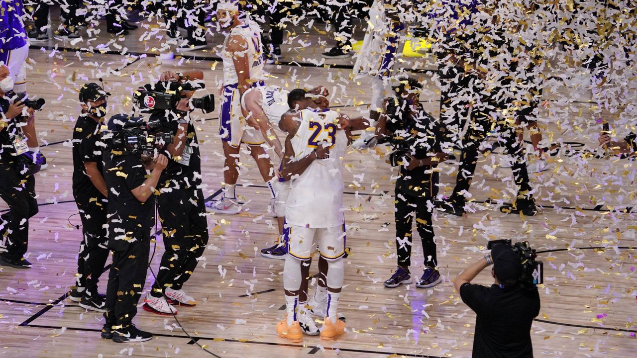 Lakers win record-tying 17th NBA title, giving LeBron James his