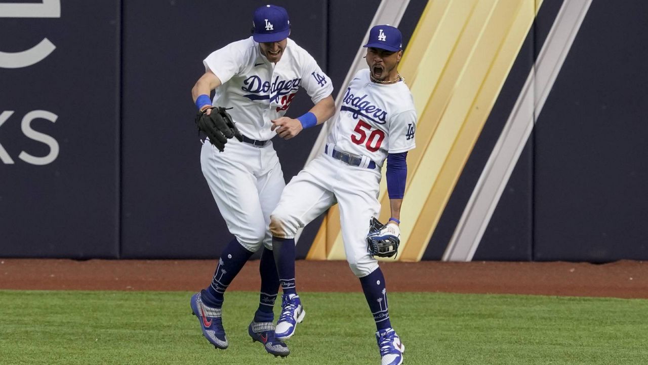 Cody Bellinger and Mookie Betts World Series Celebration 