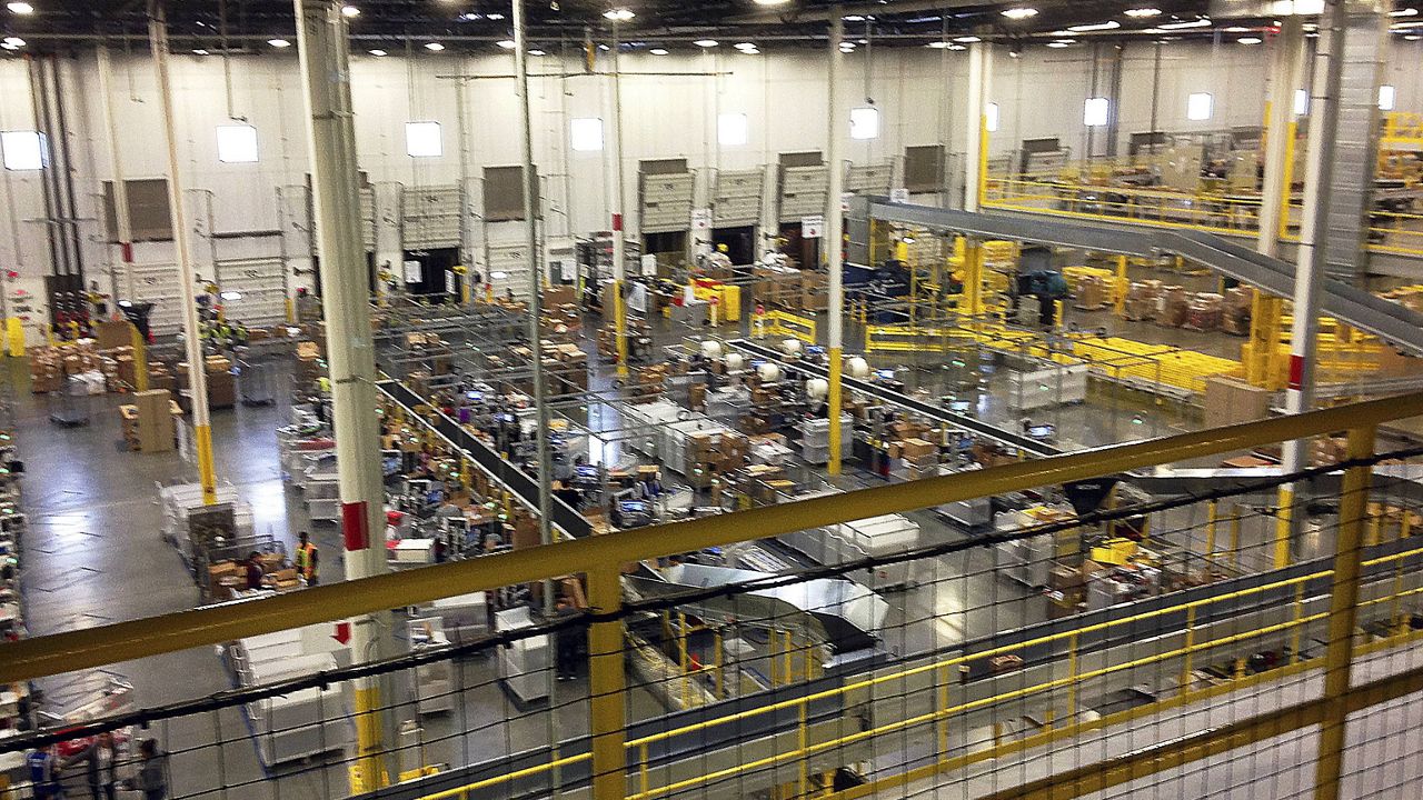 An Amazon distribution center in Tracy, Calif. (AP Photo/Brandon Bailey)