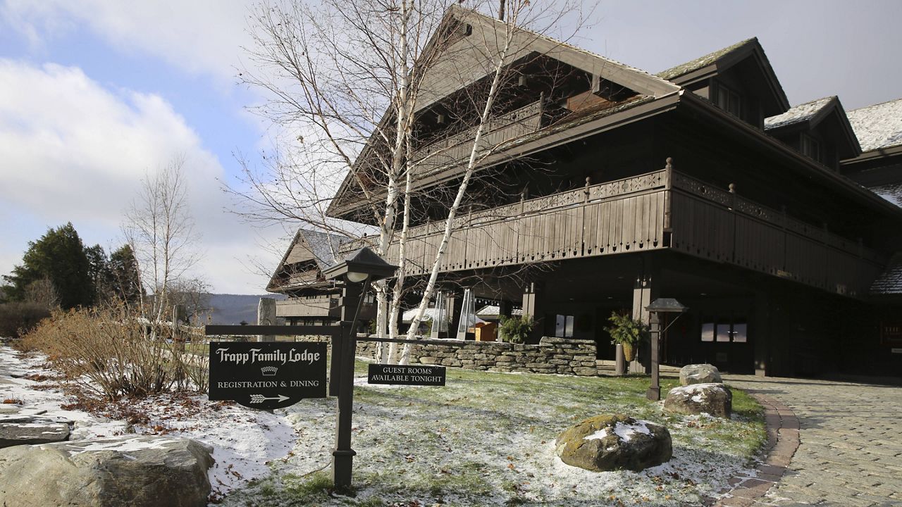 The Trapp Family Lodge is shown on Tuesday, Dec. 15, 2020 in Stowe, Vt. (AP Photo/Wilson Ring)