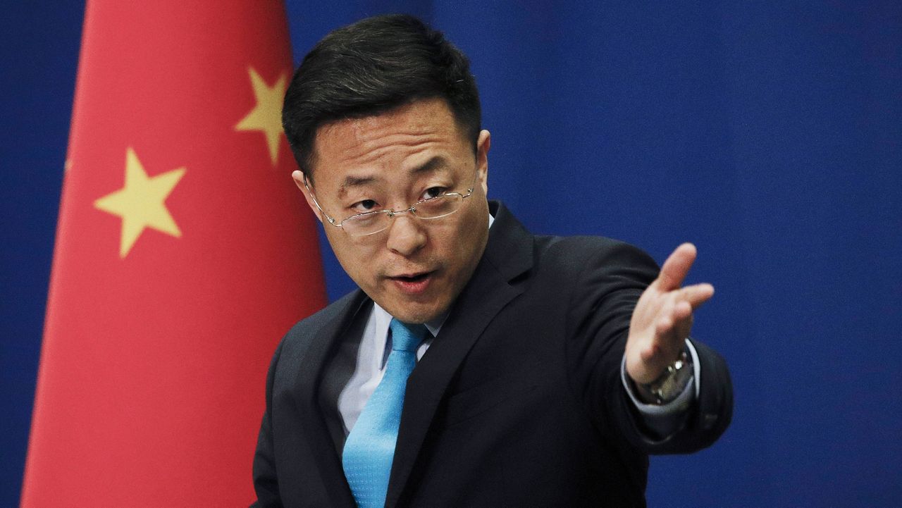 Chinese Foreign Ministry spokesman Zhao Lijian (AP Photo/Andy Wong, File)