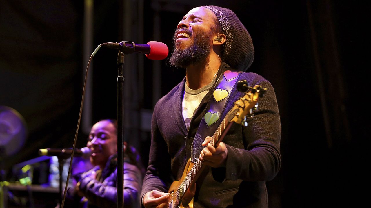 Ziggy Marley performs at "The World's Biggest Sleep Out" in Pasadena, Calif., on Dec. 7, 2019. The son of reggae icon Bob Marley and Rita Marley will perform at Nat Geo’s Earth Day Eve 2021 streaming concert on Wednesday. (Photo by Willy Sanjuan/Invision/AP, File)