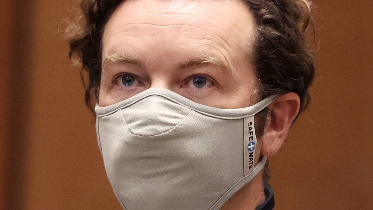 Actor Danny Masterson appears at his arraignment in Los Angeles Superior Court in Los Angeles on Sept. 18, 2020. (Lucy Nicholson/Pool Photo via AP)