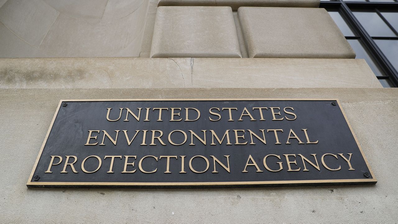 FILE - In this Sept. 21, 2017, file photo, the Environmental Protection Agency (EPA) Building is shown in Washington. (AP Photo/Pablo Martinez Monsivais, File)