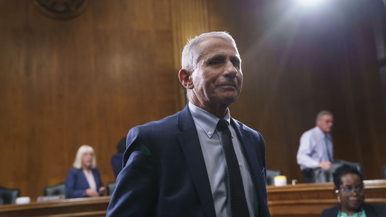 Top infectious disease expert Dr. Anthony Fauci finishes his testimony before the Senate Health, Education, Labor, and Pensions Committee about the status of COVID-19, on Capitol Hill in Washington, Tuesday, July 20, 2021. (AP Photo/J. Scott Applewhite, Pool)