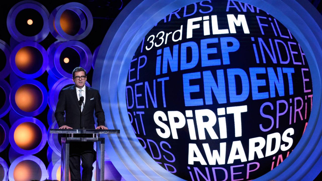 Film Independent President Josh Welsh speaks at the 33rd Film Independent Spirit Awards on March 3, 2018, in Santa Monica, Calif. (Photo by Chris Pizzello/Invision/AP, File)