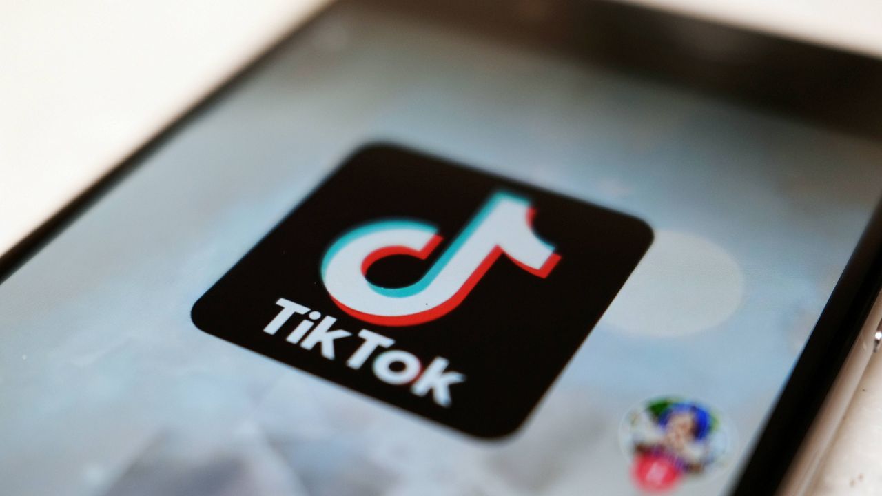 The TikTok app logo appears in Tokyo on Sept. 28, 2020. (AP Photo/Kiichiro Sato, File)