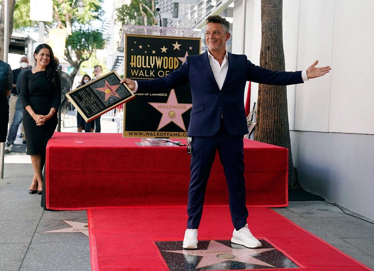 Walk of Fame star for singer Alejandro Sanz unveiled