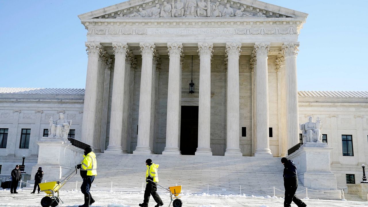 The Supreme Court shown Friday. (AP Photo/Evan Vucci)