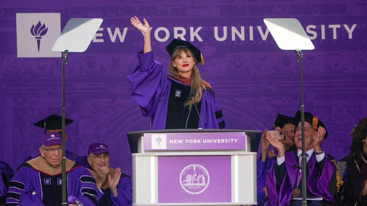 Taylor Swift addresses NYU graduates, gets honorary degree