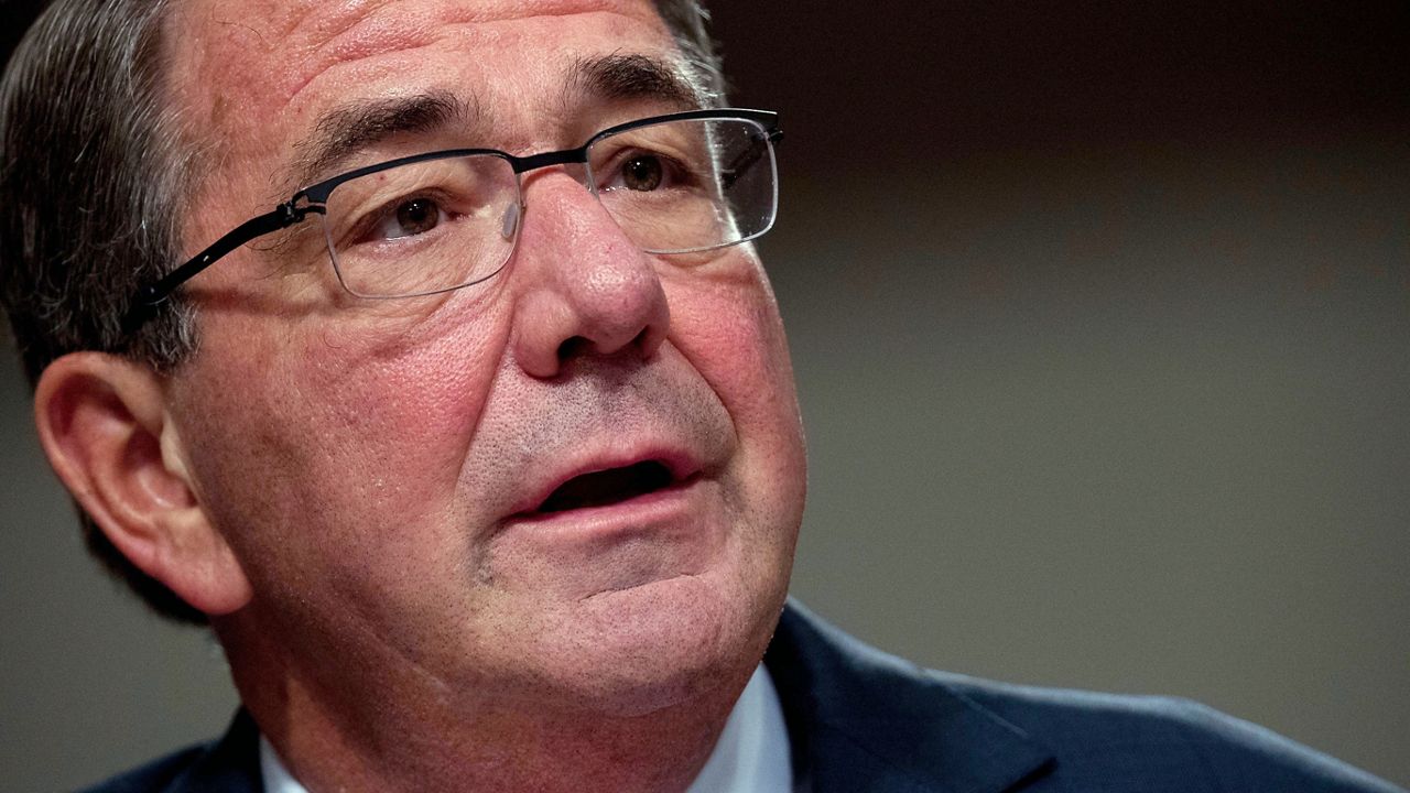 Defense Secretary Ash Carter testifies on Capitol Hill in Washington, Sept. 22, 2016. (AP Photo/Andrew Harnik, File)