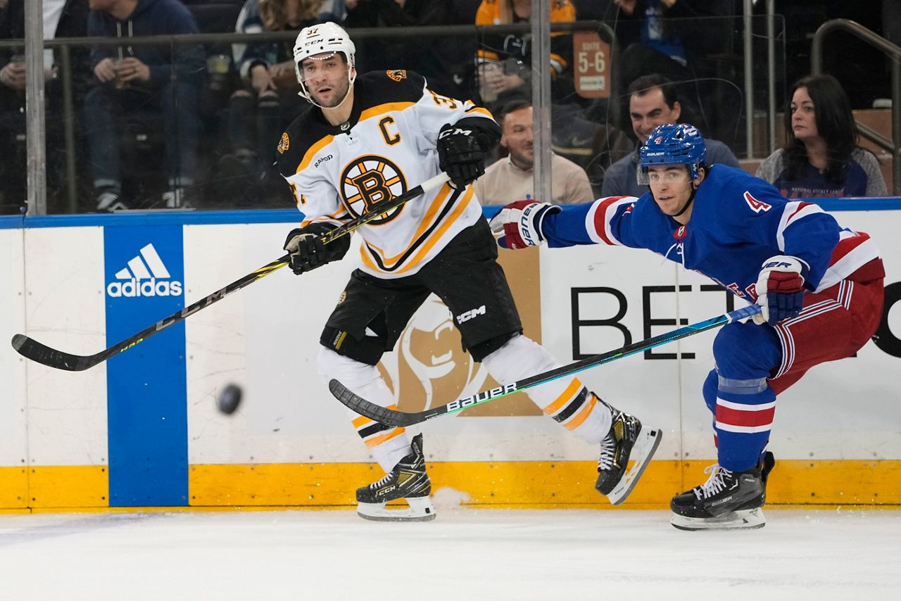 Bruins aim to keep win streak going, visit the Rangers