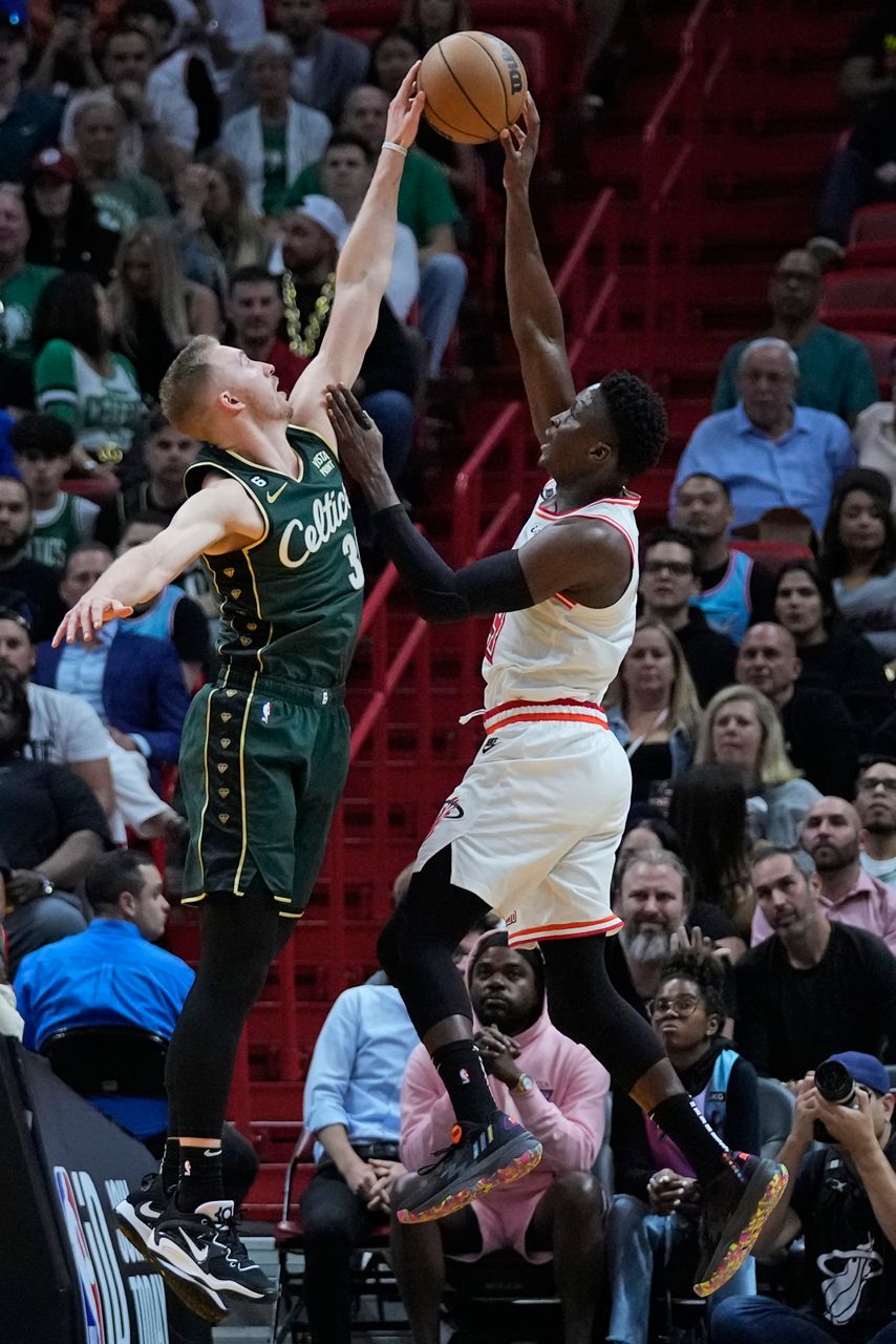 Bam Adebayo has 30 points, Heat rallies past Celtics 98-95