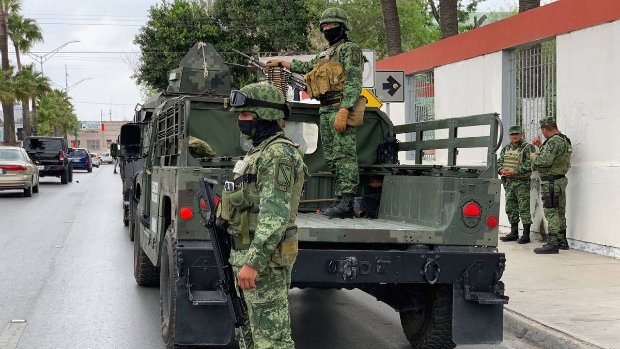 Mexican army soldiers prepare a search mission for four U.S. citizens kidnapped by gunmen in Matamoros, Mexico, Monday, March 6, 2023. Mexican President Andres Manuel López Obrador said the four Americans were going to buy medicine and were caught in the crossfire between two armed groups after they had entered Matamoros, across from Brownsville, Texas, on Friday. (AP Photo)