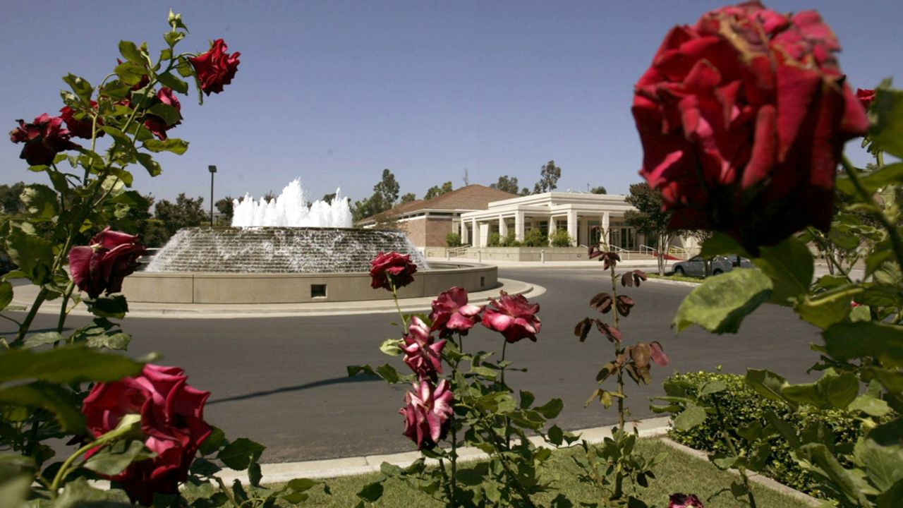 This July 26, 2004, file photo shows the Richard Nixon Library and Birthplace in Yorba Linda, Calif. 