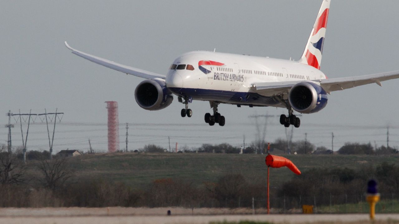 A British Airways aircraft arrives at Austin-Bergstrom International Airport in this file image. (AP Photo)