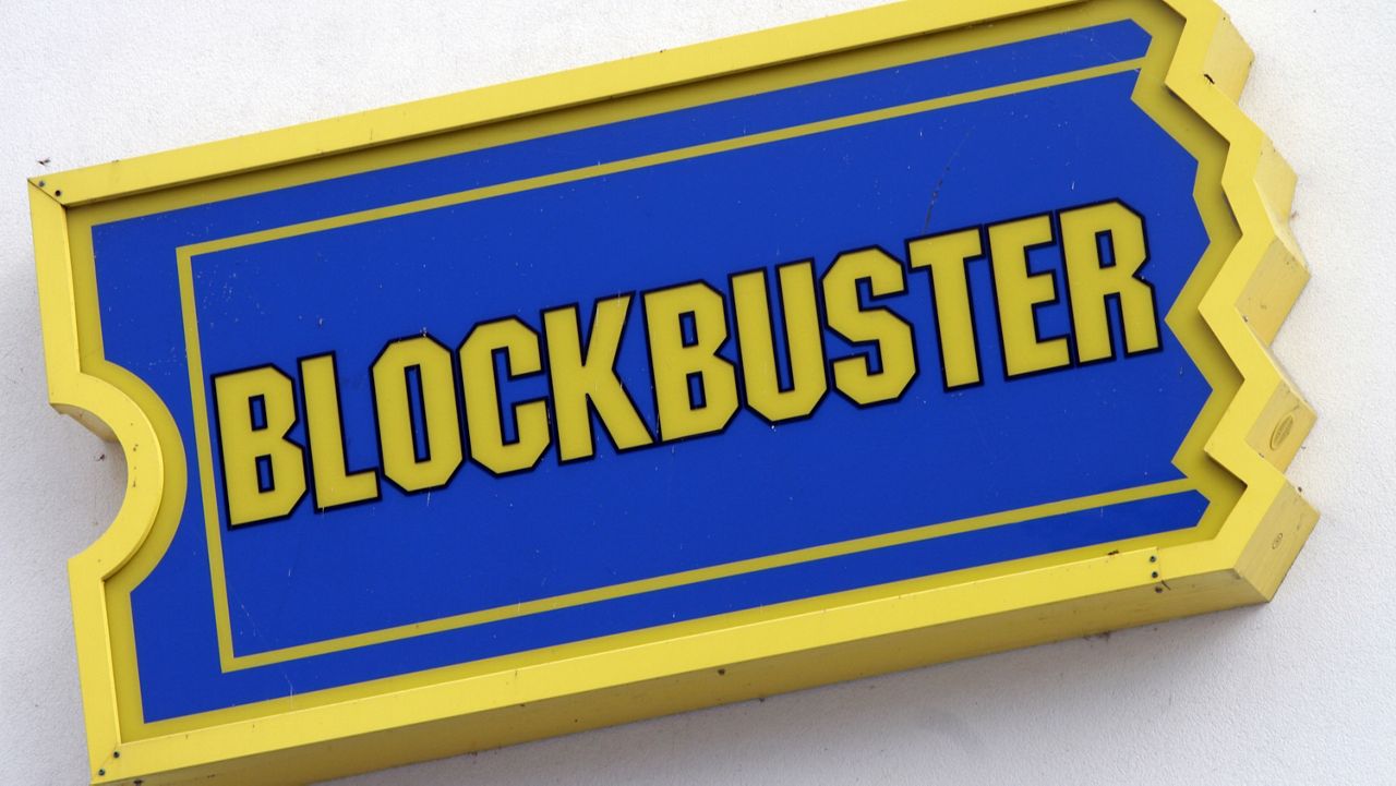 FILE - A Blockbuster sign on a store is seen in Barre, Vt., Wednesday, Sept. 22, 2010. (AP Photo/Toby Talbot)