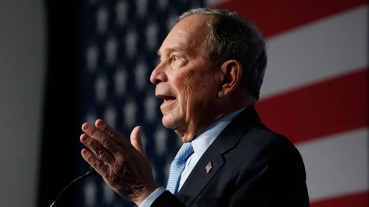 Former New York City Mayor Mike Bloomberg speaks during a campaign event on Thursday, Feb. 20, 2020 in Salt Lake City.