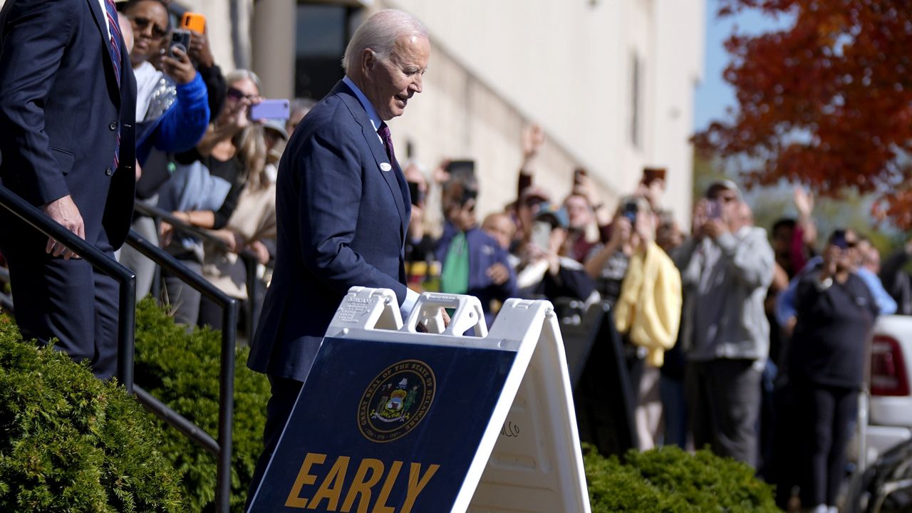 Biden casts his 2024 ballot in Delaware