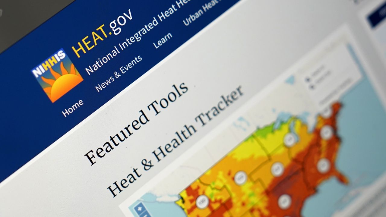 This image shows the Heat.gov website on a computer Tuesday, July 26, 2022, in Des Moines, Iowa. (AP Photo/Charlie Neibergall)