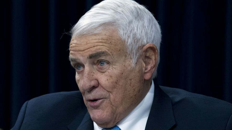 House Appropriations subcommittee ranking member Rep. John Carter R-Texas, speaks during the hearing of Veterans Affairs Secretary Robert Wilkie, before the House Appropriations subcommittee on Capitol Hill in Washington, Tuesday, Feb. 26, 2019. (AP Photo/Jose Luis Magana)