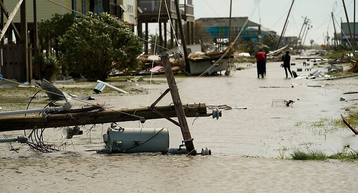 Damage from Hurricane Laura