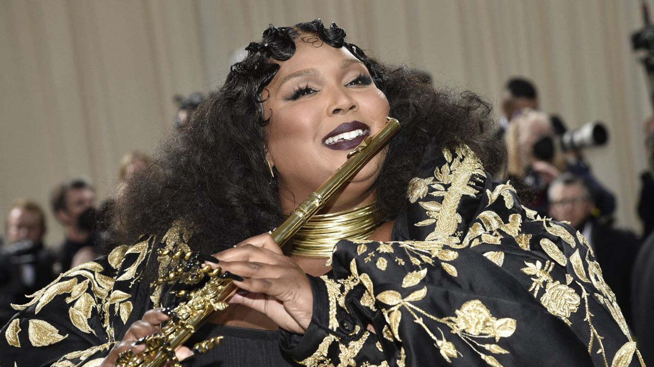 Lizzo attends The Metropolitan Museum of Art's Costume Institute benefit gala celebrating the opening of the "In America: An Anthology of Fashion" exhibition on Monday, May 2, 2022, in New York. (Photo by Evan Agostini/Invision/AP)