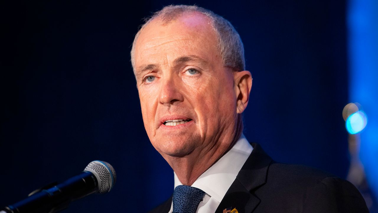 New Jersey Gov. Phil Murphy speaks to supporters during an election night party in Asbury Park, N.J., early Wednesday, Nov. 3, 2021. (AP Photo/Eduardo Munoz Alvarez)