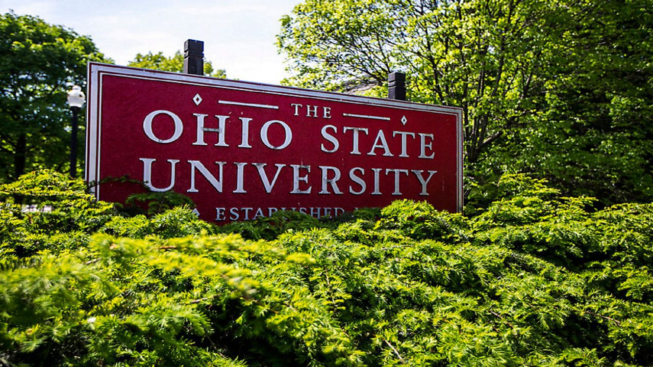 Ohio State University sign (AP photo)