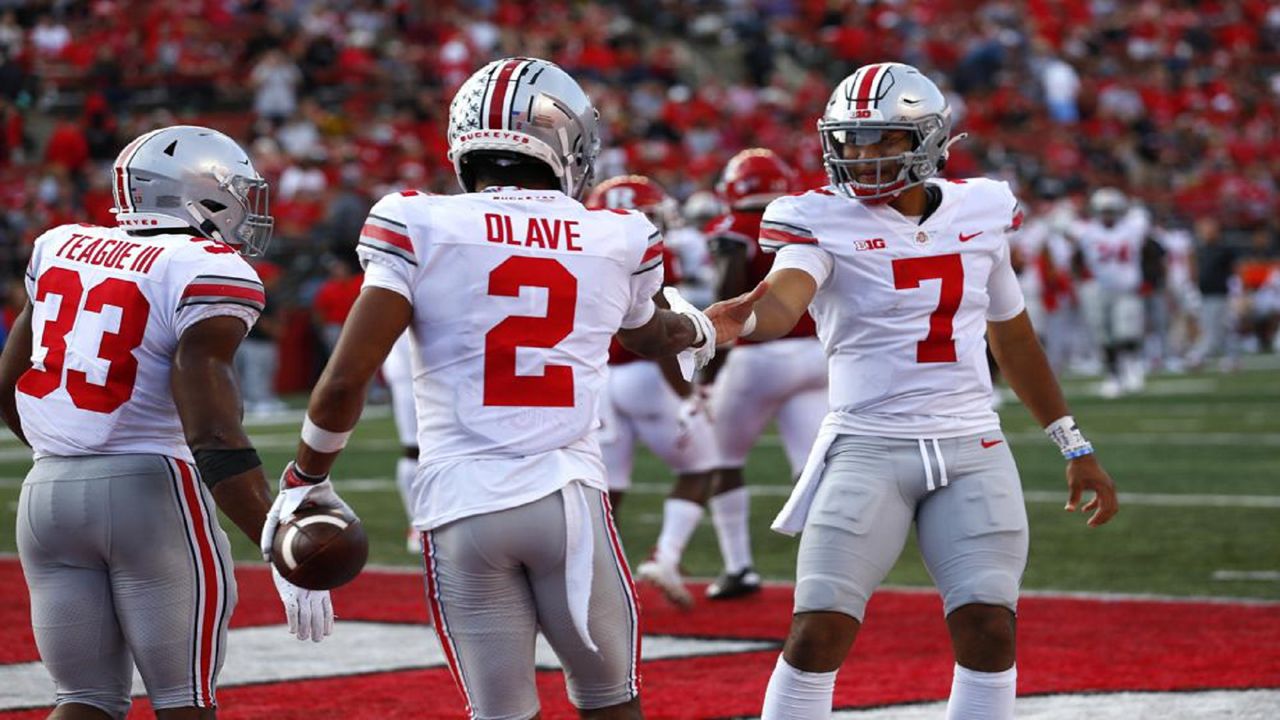 Ohio State football wide receiver Chris Olave available for Penn State