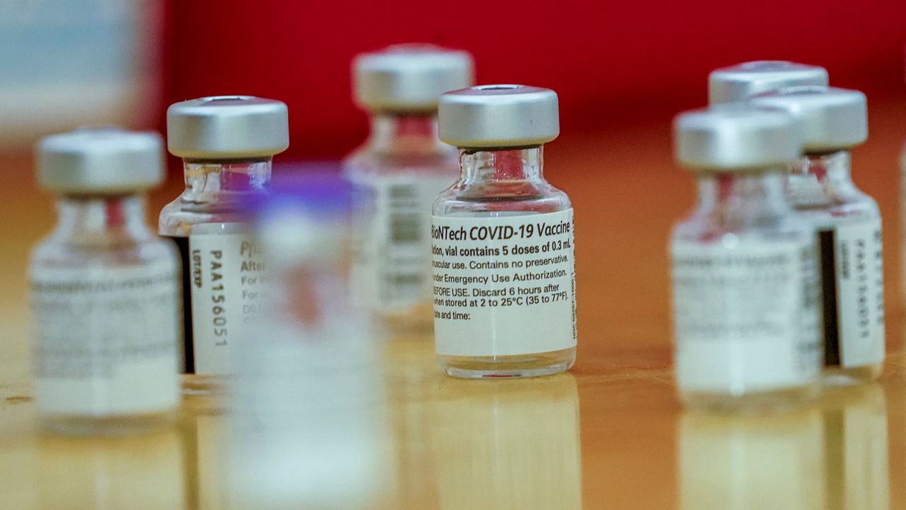 Vials of the Pfizer-BioNTech COVID-19 vaccine (AP Photo, File)