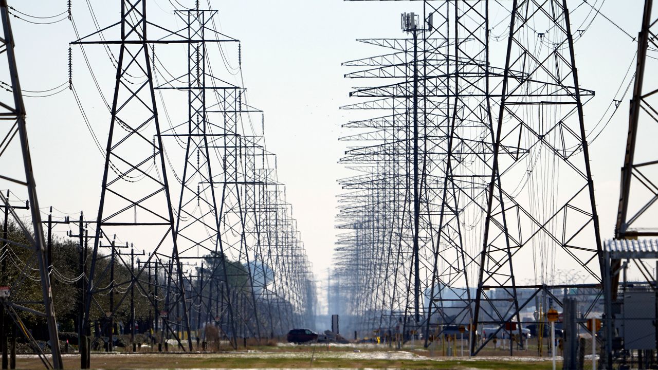 Texas power lines appear in this file image. (Associated Press)