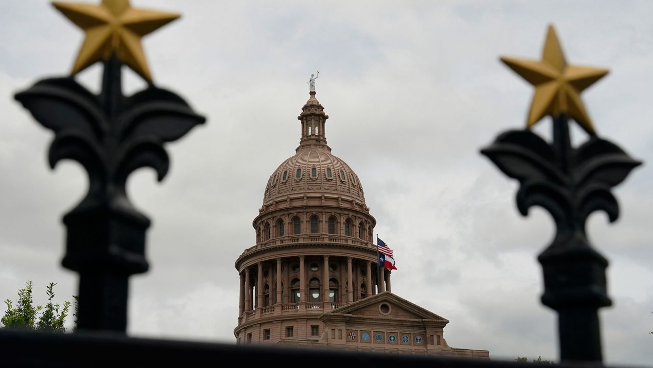 This June 1, 2021, file photo shows the State Capitol in Austin, Texas. Texas Republicans approved on Monday, Oct. 18 redrawn U.S. House maps that favor incumbents and decrease political representation for growing minority communities, even as Latinos drive much of the growth in the nation’s largest red state. (AP Photo/Eric Gay, File)