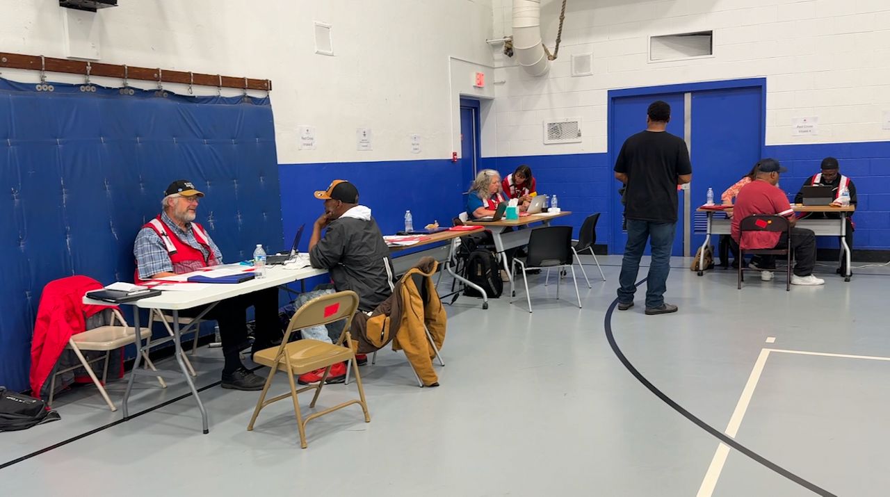 Several agencies are providing support for residents affected by the Highland Court Apartment fire. (Abbey Taylor/Spectrum News 1)