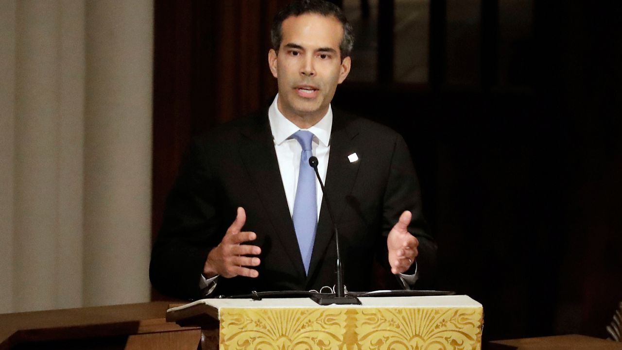 Texas Land Commissioner and candidate for Texas attorney general George P. Bush appears in this file image. (AP Photo)