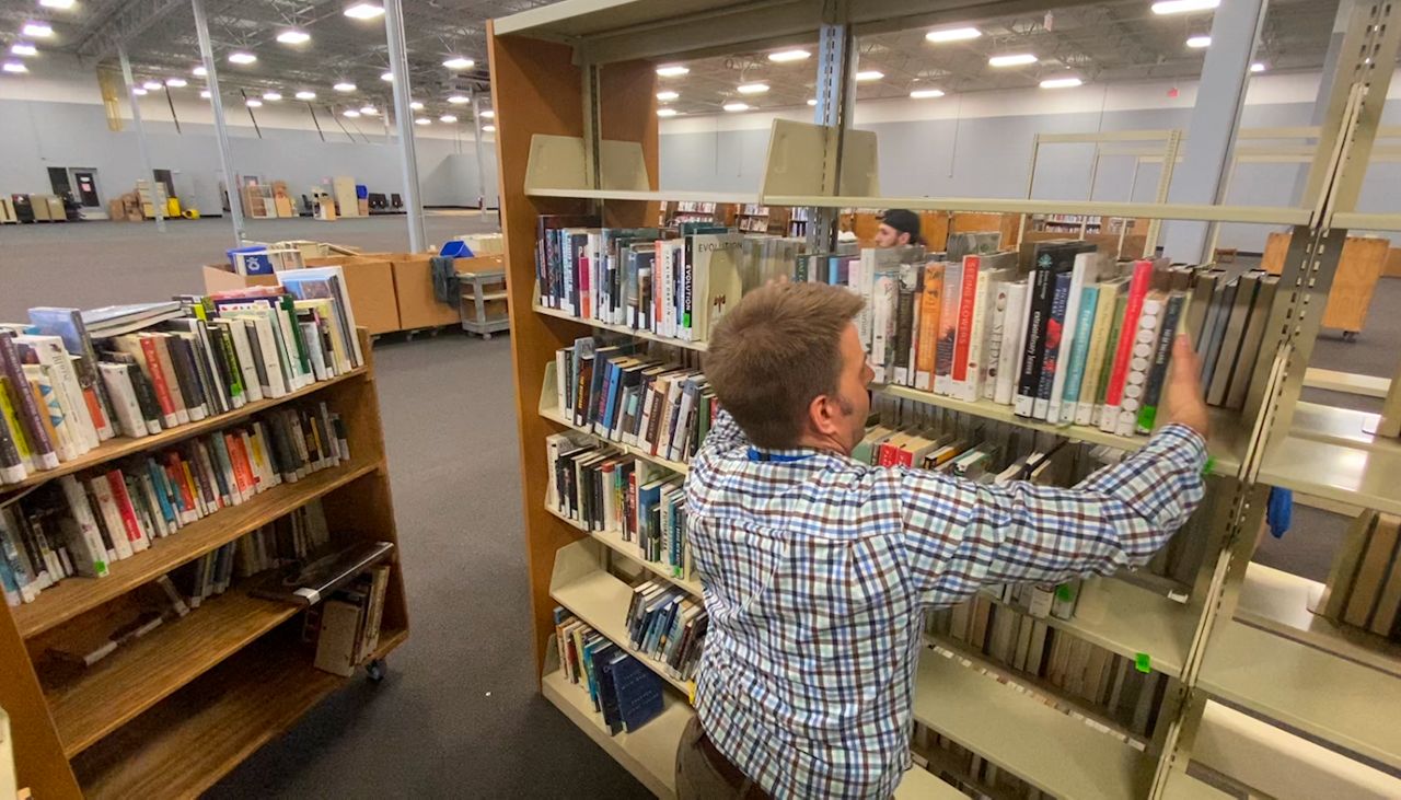 Check out what it's like to move Appleton's library