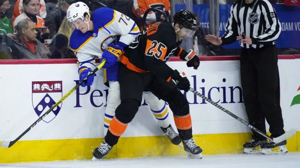 Tippett's hat trick leads Flyers past Buffalo 5-2