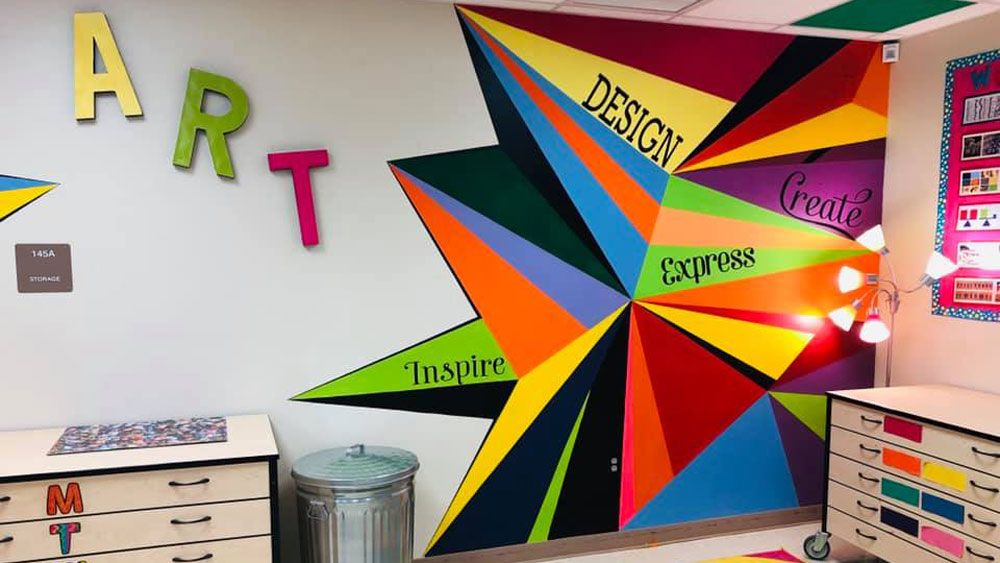 An art room inside Arbor Ridge K-8 school in Orange County (Sean Nagy, Viewer)