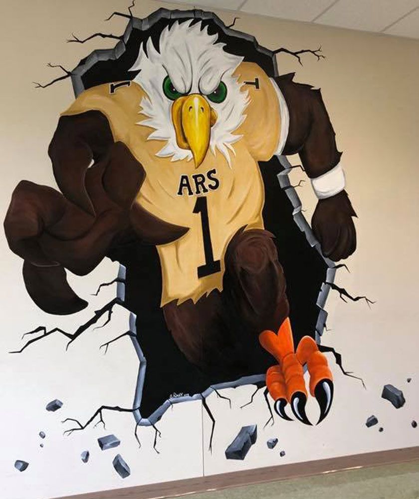 A mural at Arbor Ridge K-8 school in Orange County (Sean Nagy, Viewer)
