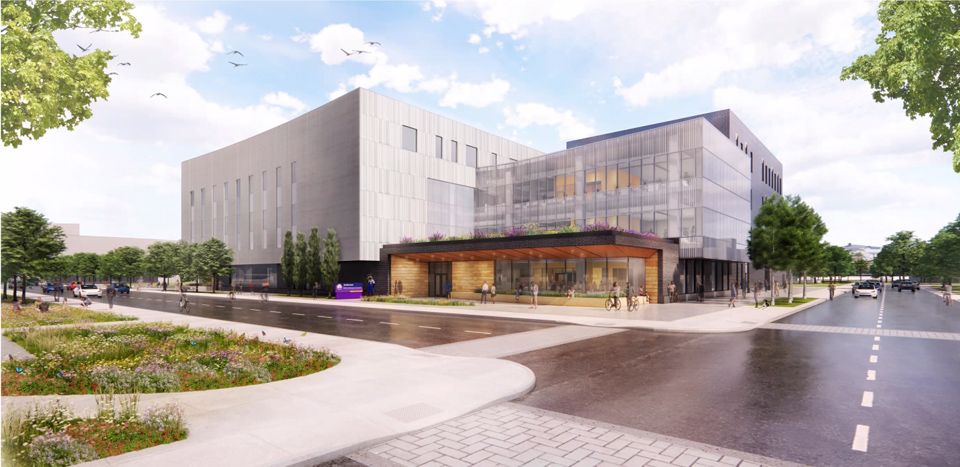 Interior rendering of UW-Stevens Point's new library