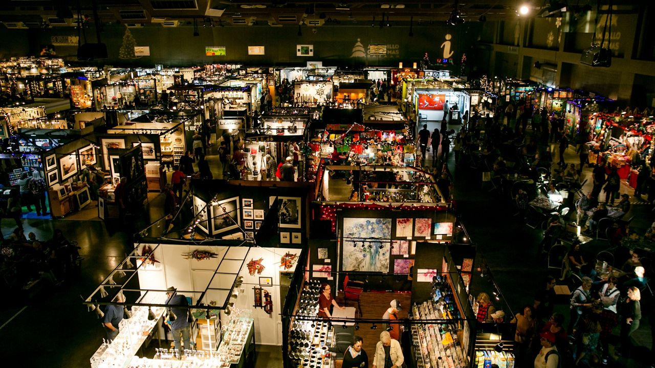 Overhead shot of the Armadillo Christmas Bazaar. (Courtesy:Armadillo Christmas Bazaar/Jennifer M. Ramos)