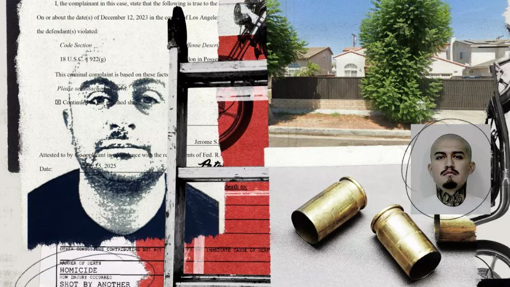 Federal prosecutors have charged 13 alleged Armenian organized crime figures and their associates with attempted murder, kidnapping and other crimes. (Los Angeles Times photo illustration; photos via LA Superior Court, California Department of Corrections and Rehabilitation, LA County Medical Examiner, Getty Images)