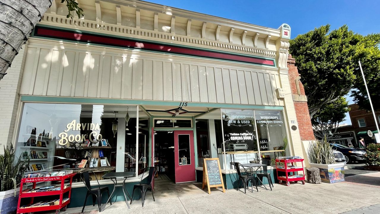 Arvida Book Co. seen here is located in Old Town Tustin. (Spectrum News/Paco Ramos-Moreno)