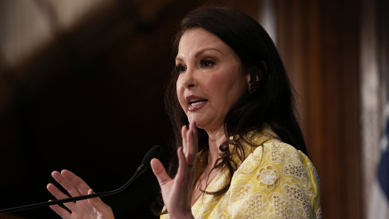 Actress Ashley Judd, whose mother, Naomi Judd, died by suicide in 2022. (AP Photo/Carolyn Kaster)