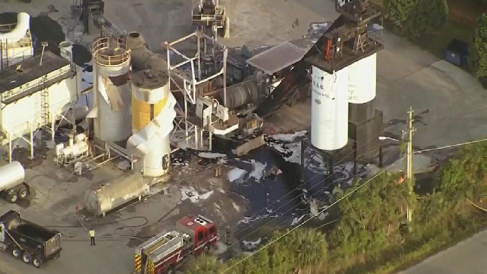 Explosion Rocks Leesburg Asphalt Plant, Spilling Tar