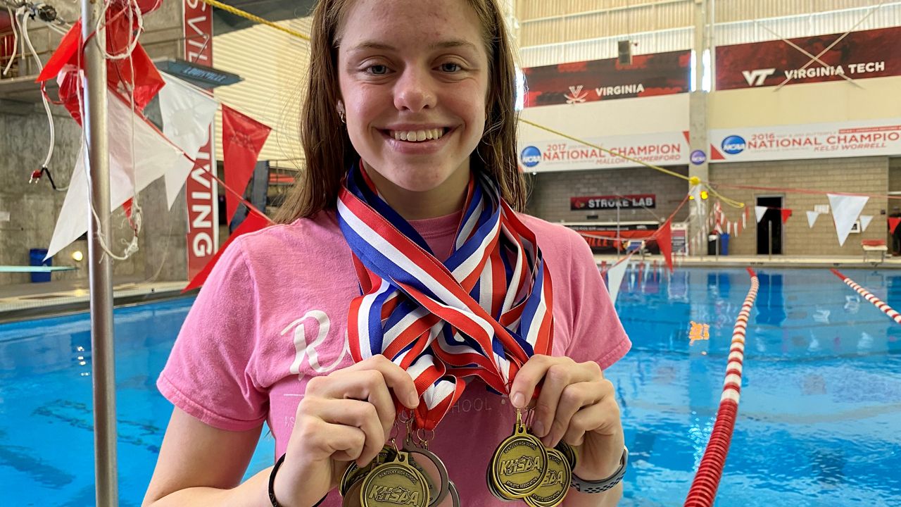 Assumption senior swimmer untouchable in the pool