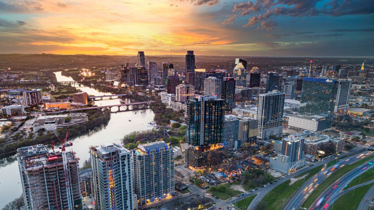 Aerial view of Austin, Texas. (Photo by Geno Barasa)