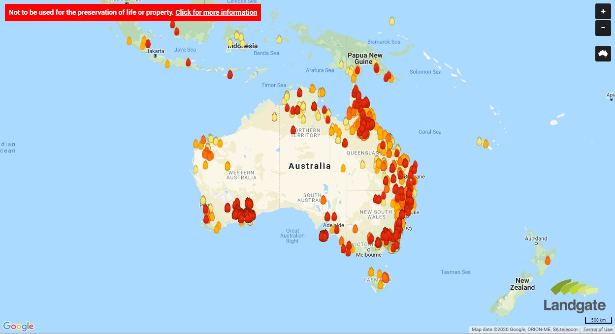 Fires continue to burn, and the rainfall forecast remains average to below normal for Australia. 