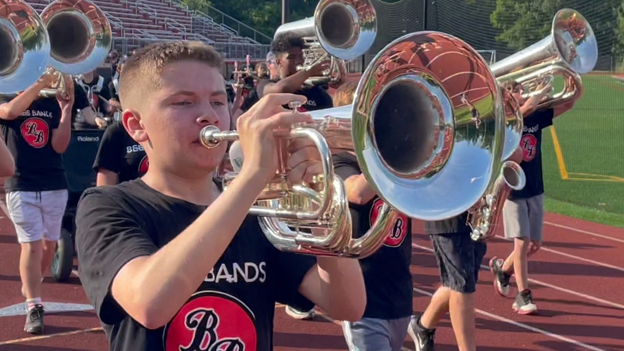 Baldwinsville Marching Bees prepare to march on history